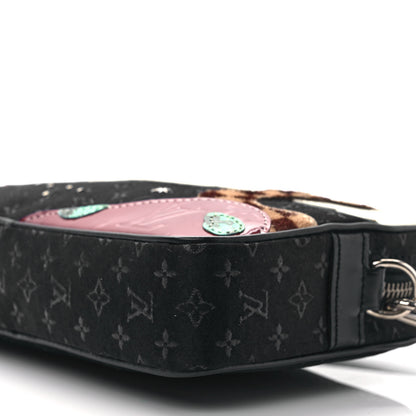 Louis Vuitton Satin Mini Monogram Conte De Fees Pochette Black 9 of 9