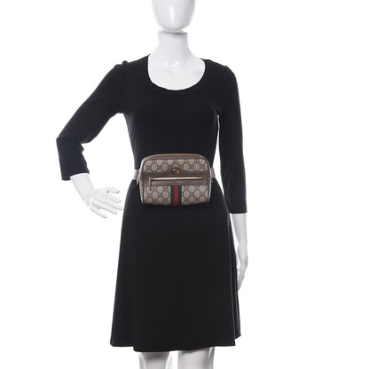 Gucci GG Supreme Monogram Web Small Ophidia Belt Bag 85 34 Dark Brown 2 of 9