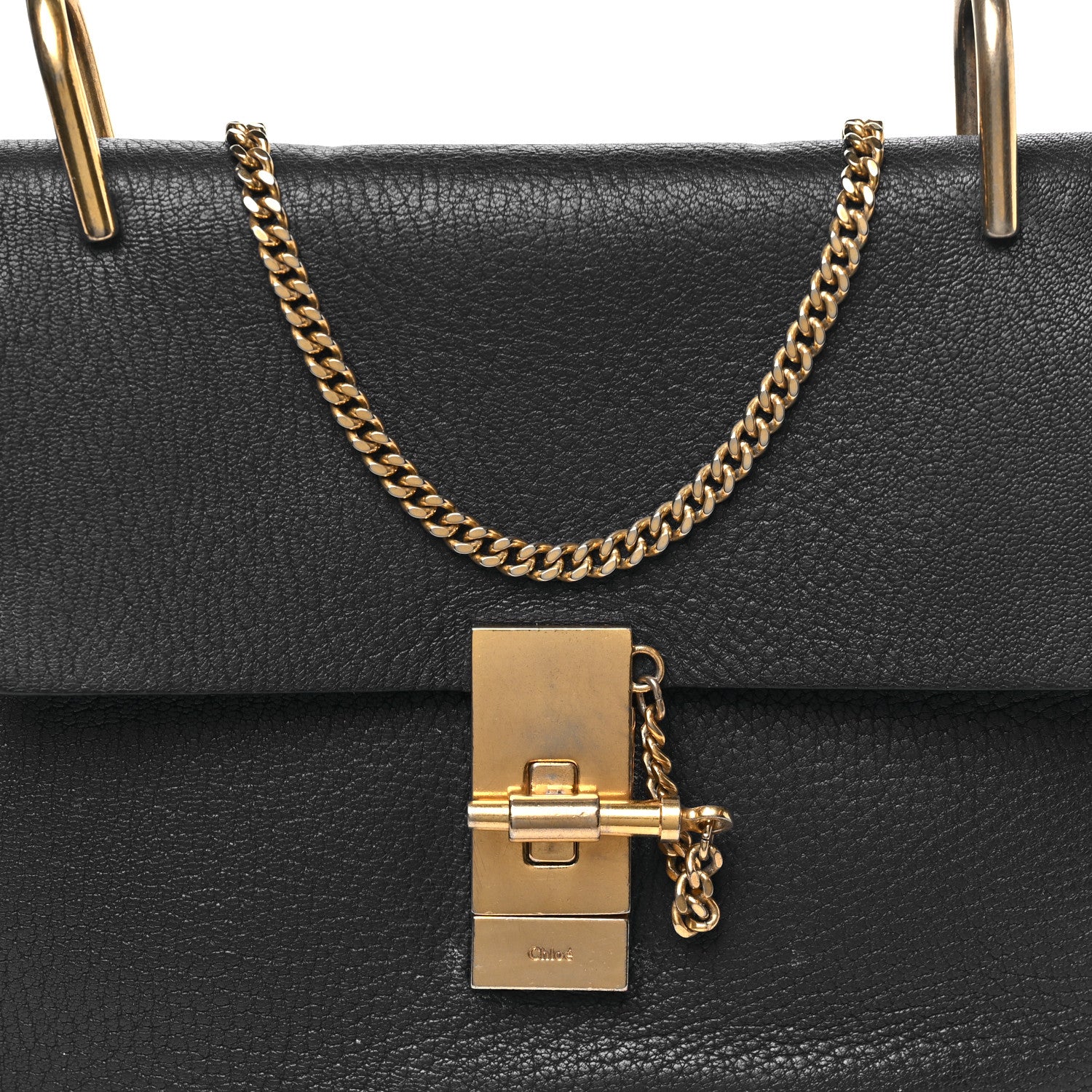 Chloe Grained Lambskin Drew Shoulder Bag Royal Navy 7 of 11