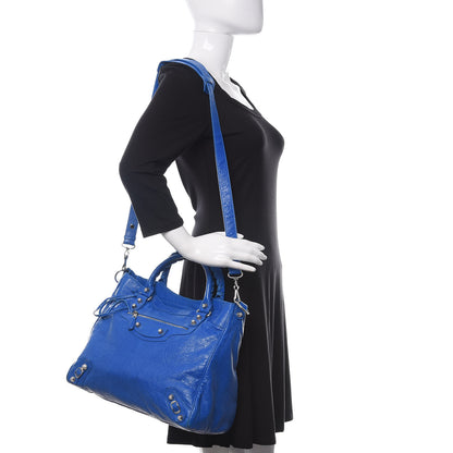 Balenciaga Agneau Giant 12 Silver Hardware Velo Bleu Lazuli 2 of 11