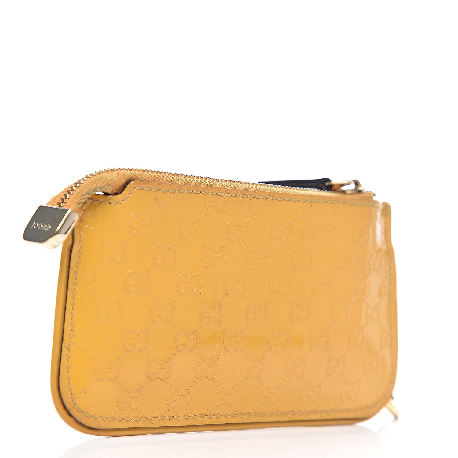 Gucci Patent Microguccissima Key Case Bumblebee 2 of 7