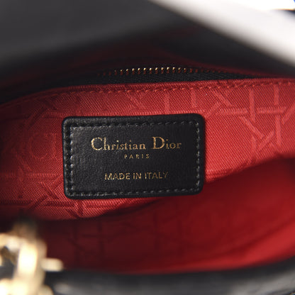 Christian Dior Lambskin Cannage Mini Lady Dior Black 8 of 9