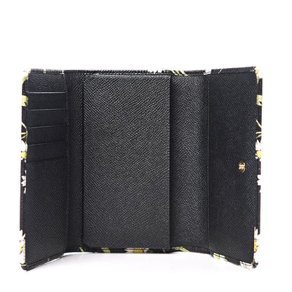 Dolce & Gabbana Dauphine Daisy Print Wallet On Chain Black 4 of 9