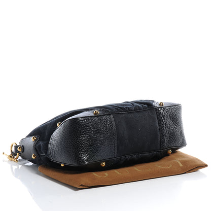 Gucci Monogram GG Medium Jockey Hobo Black 4 of 7