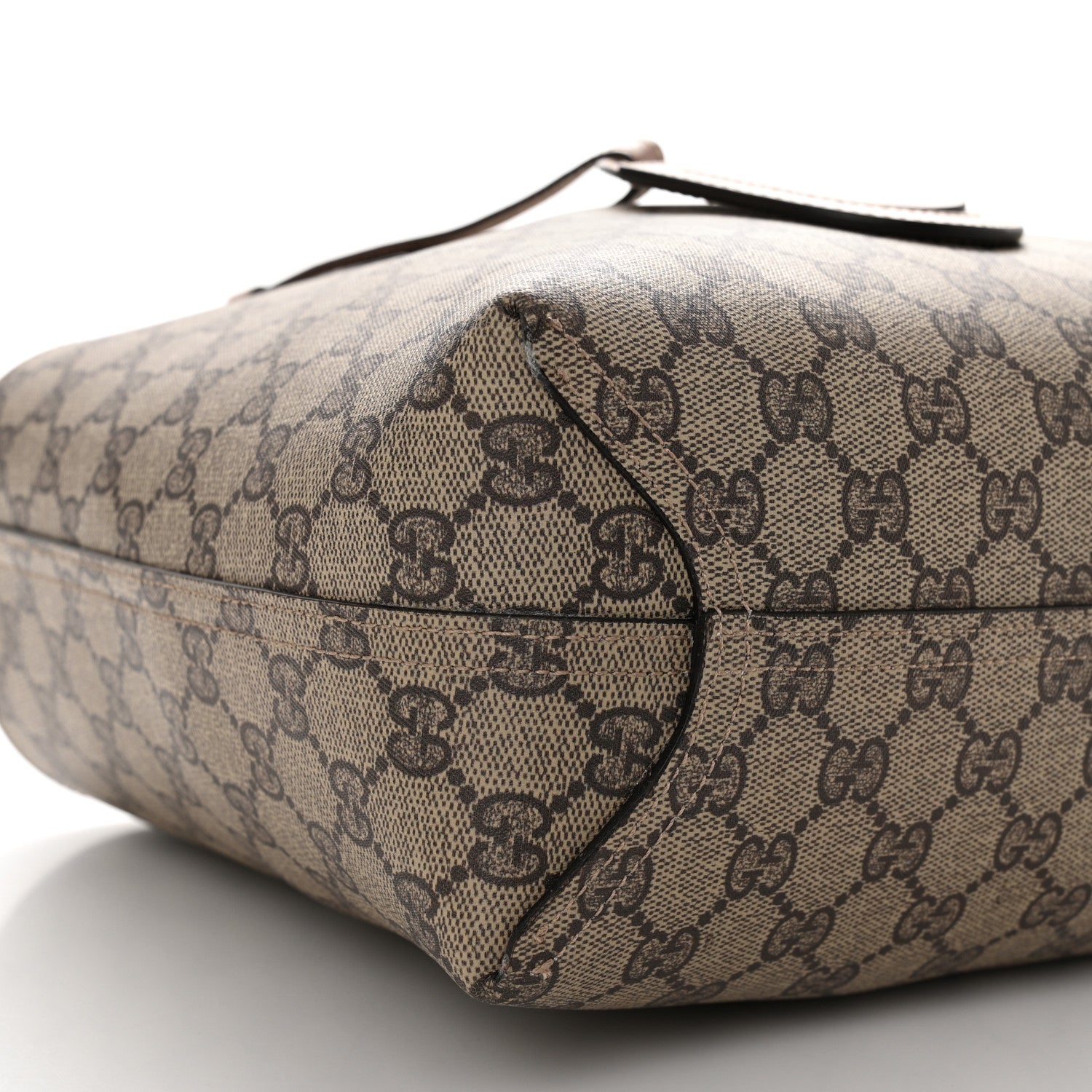 Gucci Textured Calfskin Monogram Small Reversible GG Tote Dark Cipria 16 of 17