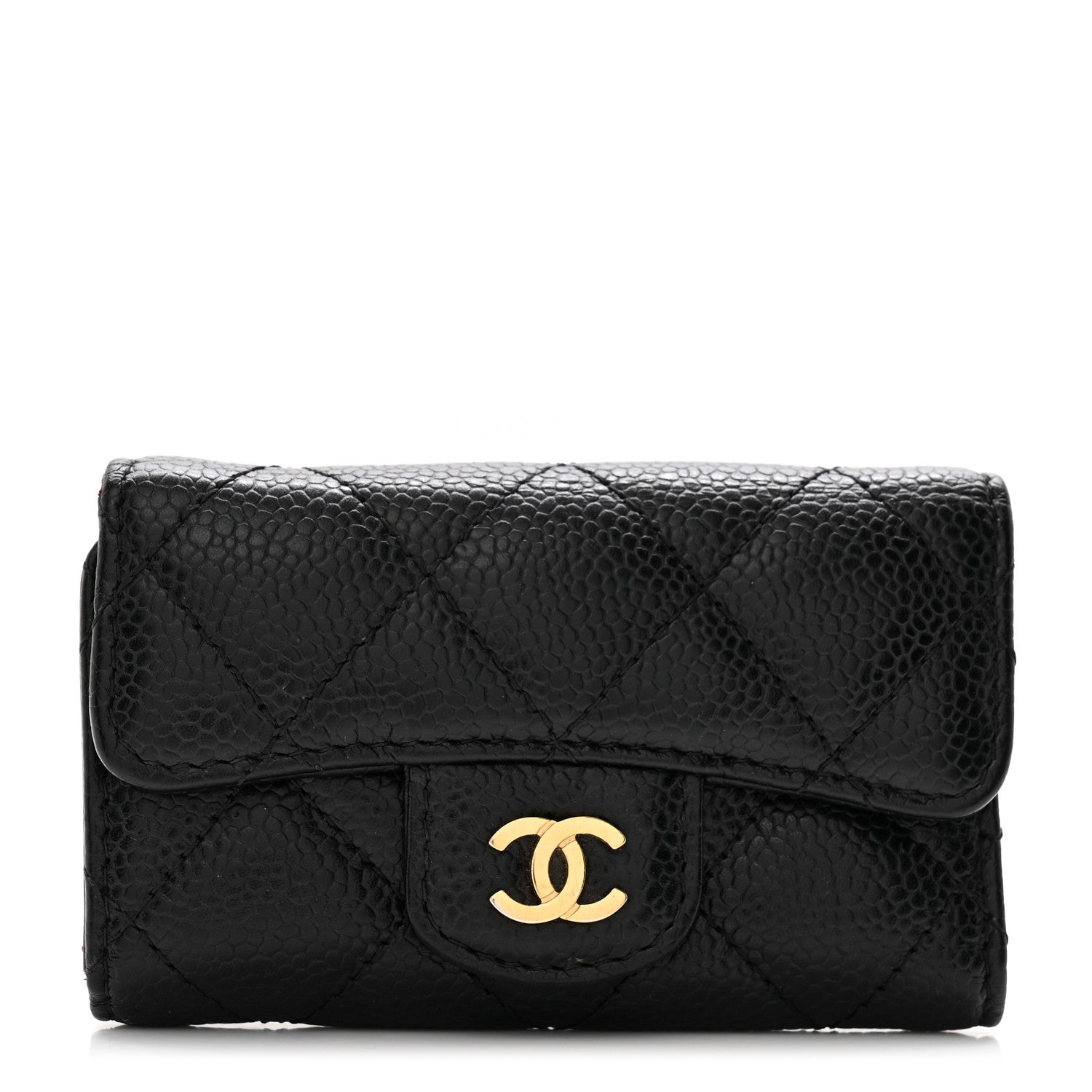 Chanel Caviar Quilted 6 Key Holder Black 1 of 10