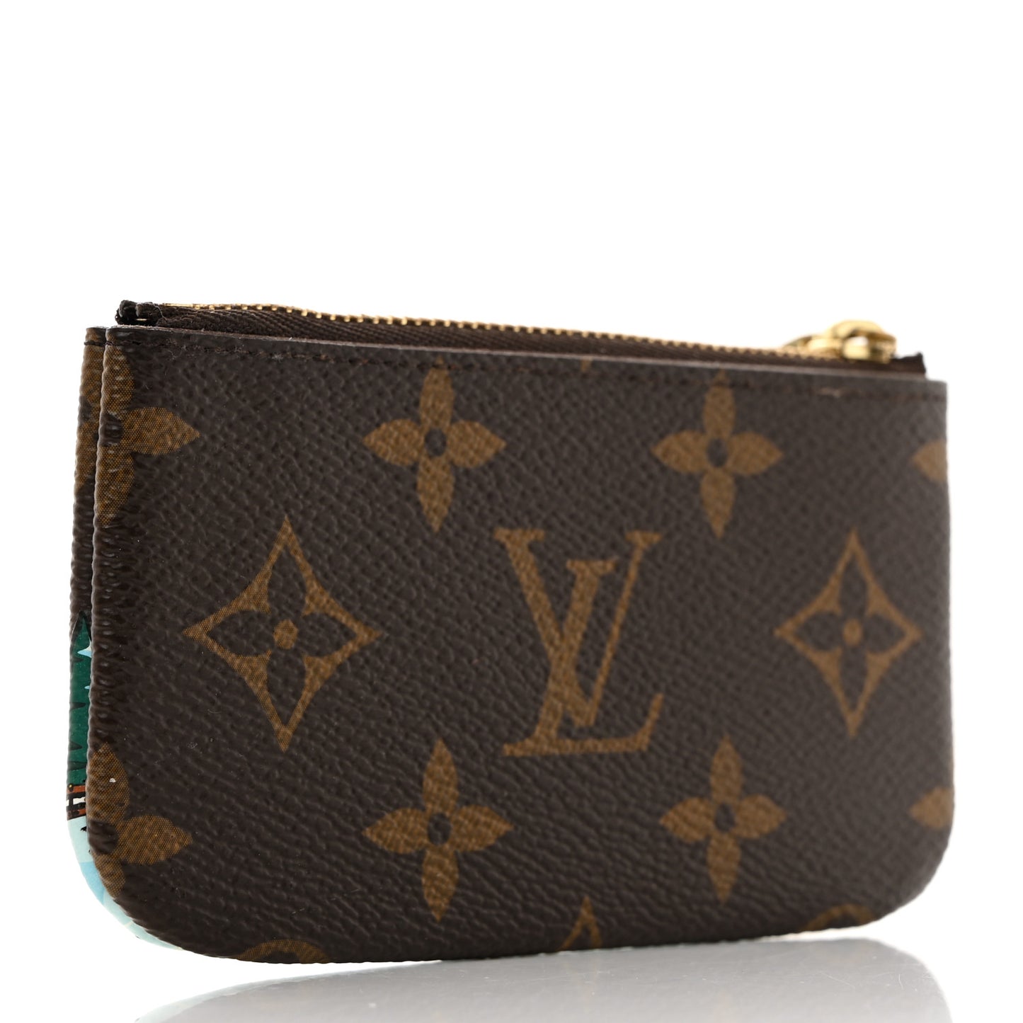 Monogram 2023 Christmas Animation Alpine Key Pouch Pink