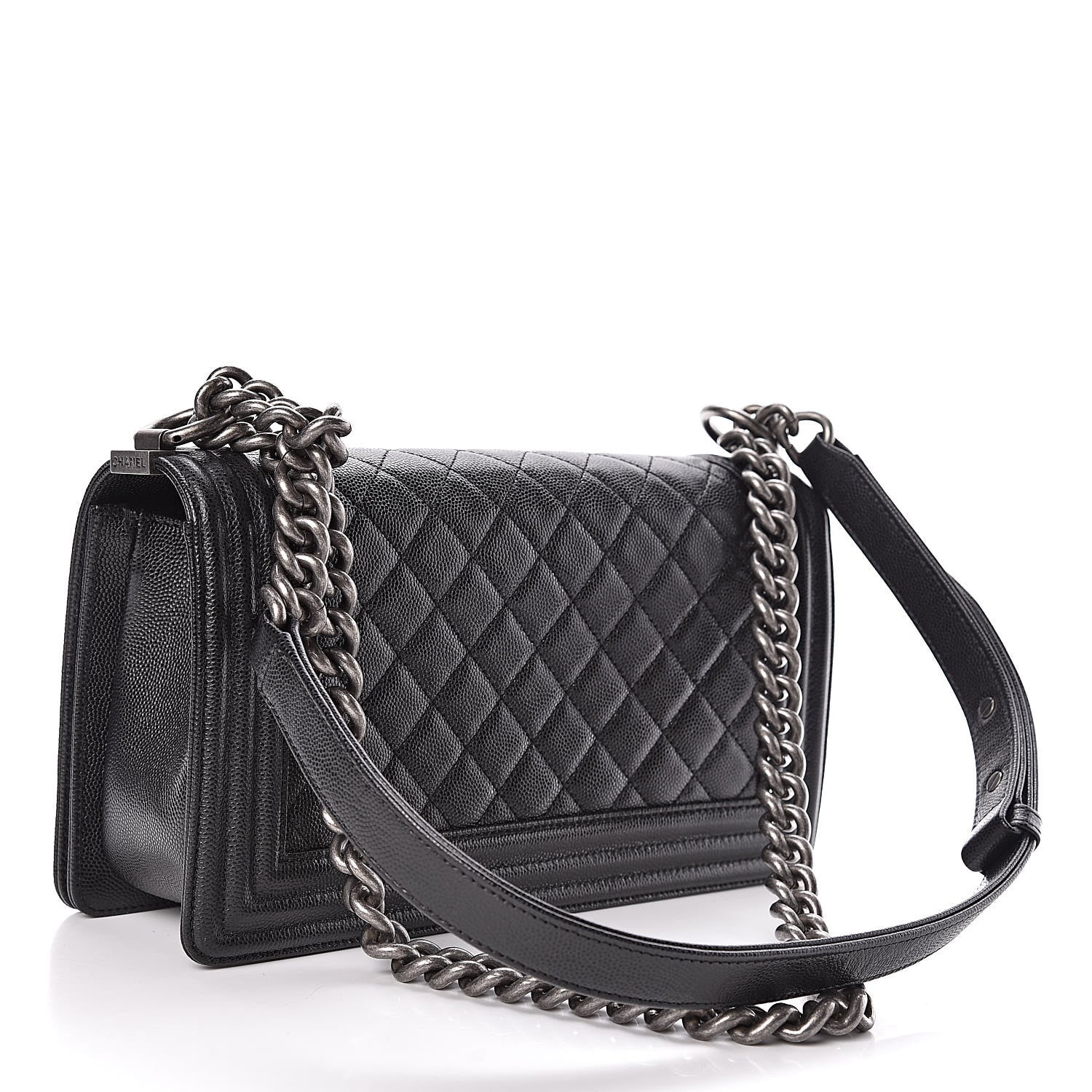 Chanel Caviar Quilted Medium Boy Flap Black 3 of 11