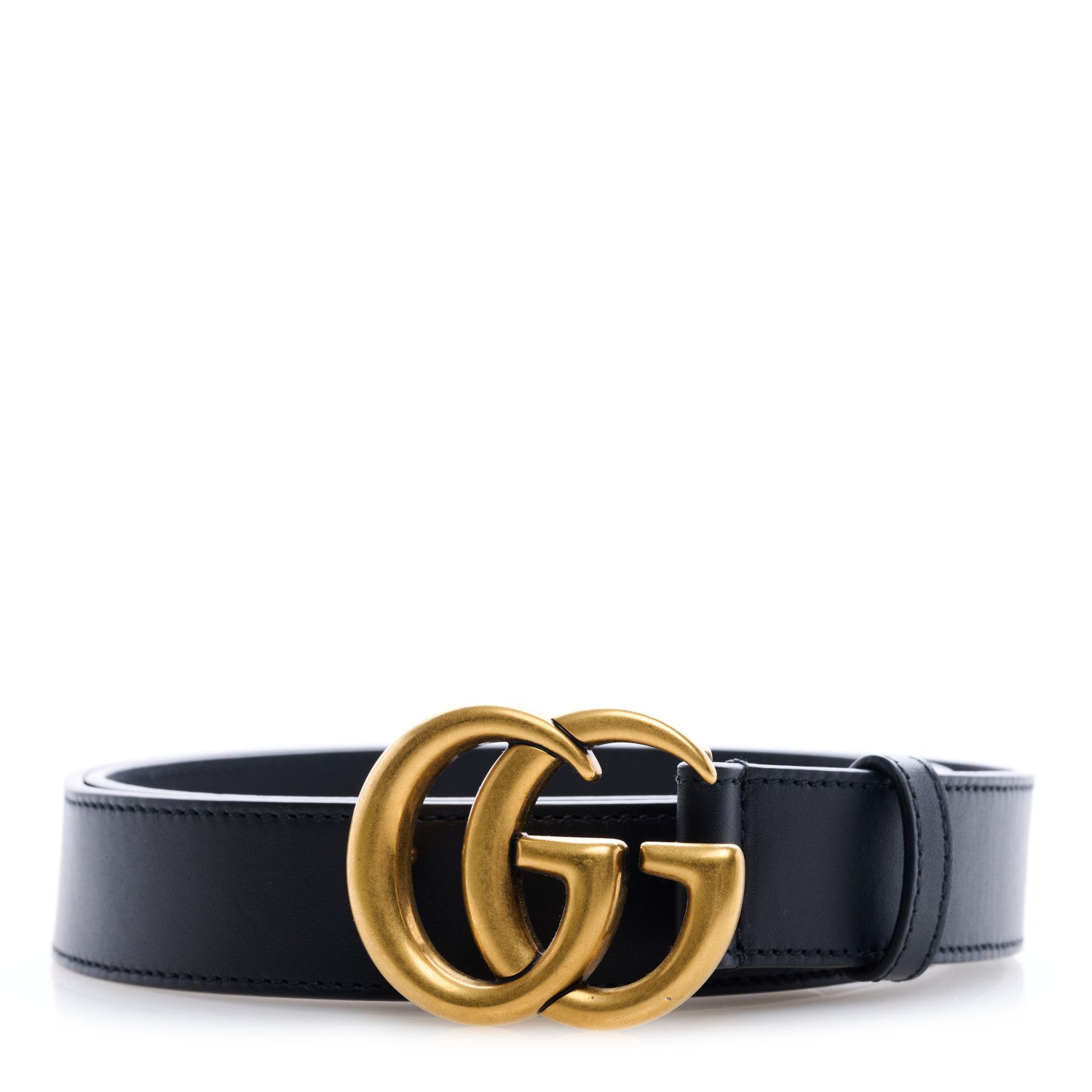 Gucci Calfskin Double G 30mm Belt 85 34 Black 1 of 5