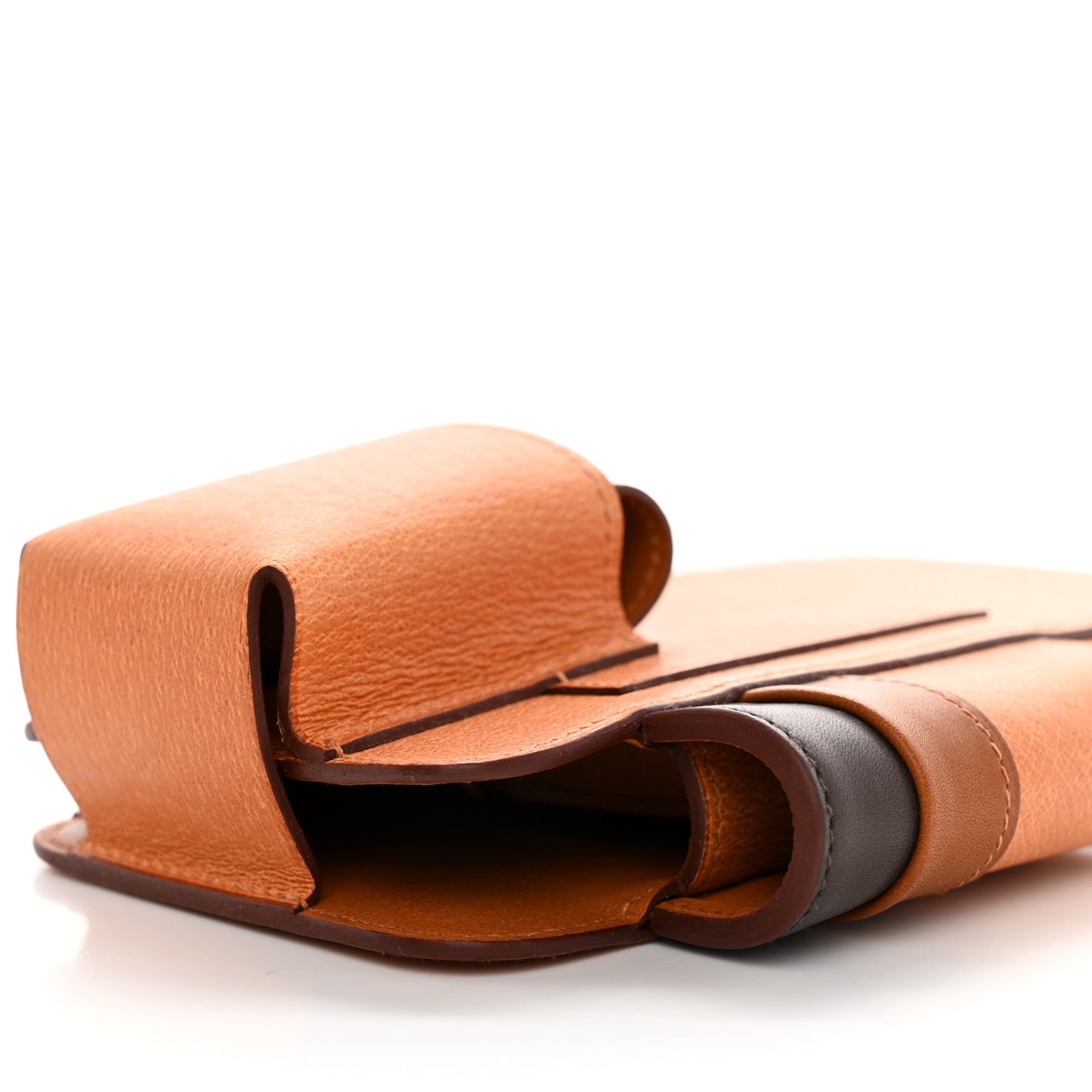 Peau Porc Barenia Hermesway Phone Case Toffee Fauve