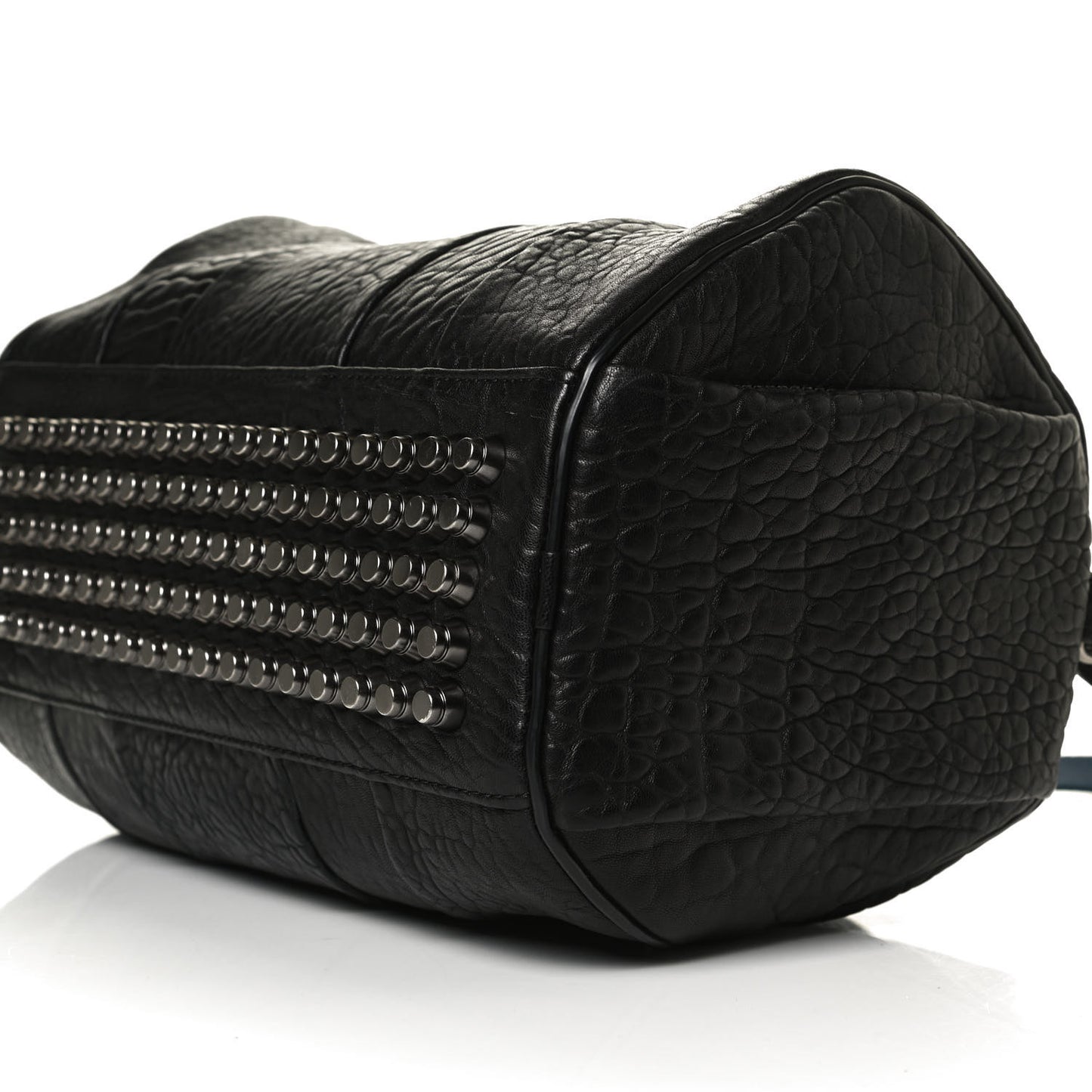 Pebbled Lambskin Rocco Black Nickel Hardware