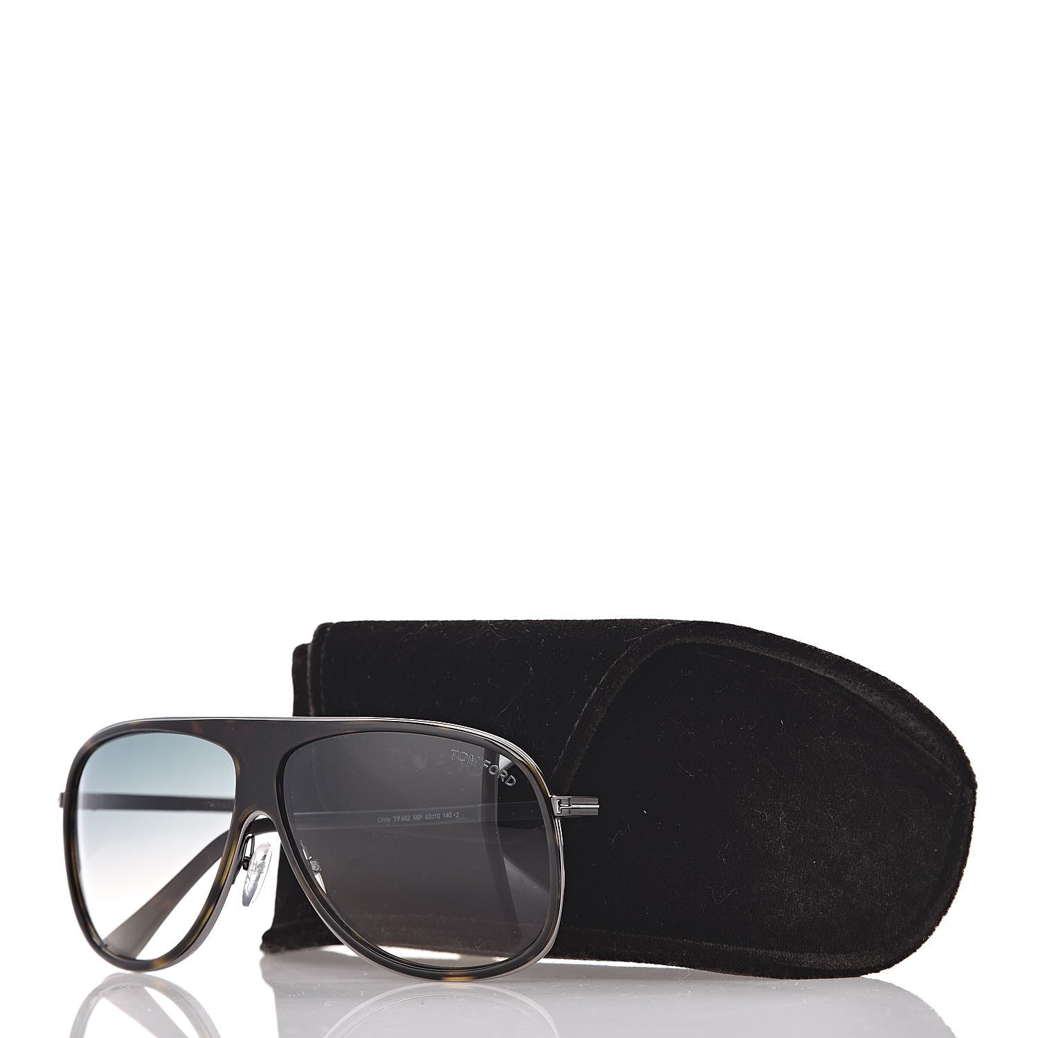 Tom Ford Chris Aviator Sunglasses TF462 Havana 8 of 8