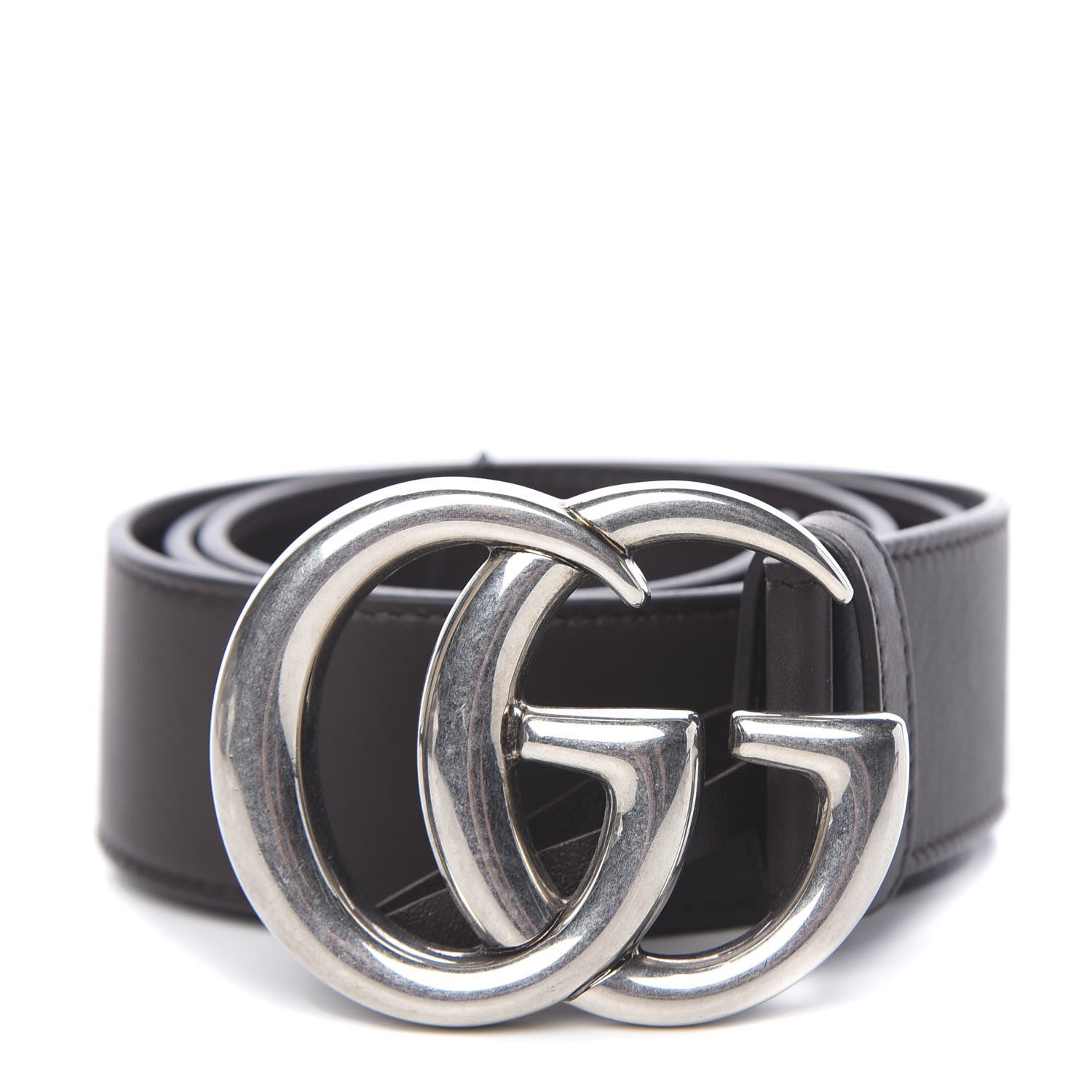 Gucci Calfskin Double G 40mm Belt 85 34 Dark Cocoa 1 of 5