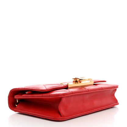Chanel Lambskin Quilted Golden Class Wallet on Chain WOC Red 4 of 10