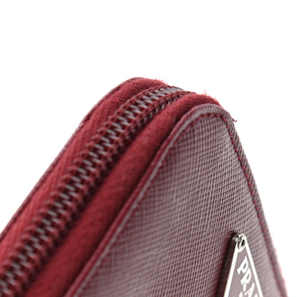 Prada Saffiano Zip Coin Purse Cerise 8 of 8