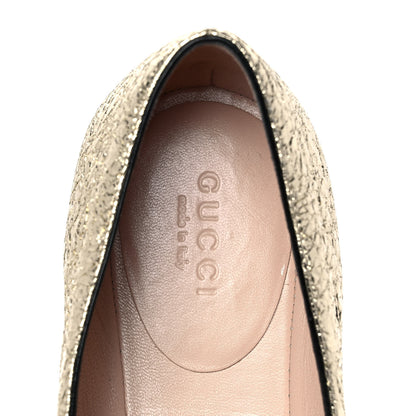 Gucci Galassia GG Marmont Fringe Flats 37 Platino 7 of 9