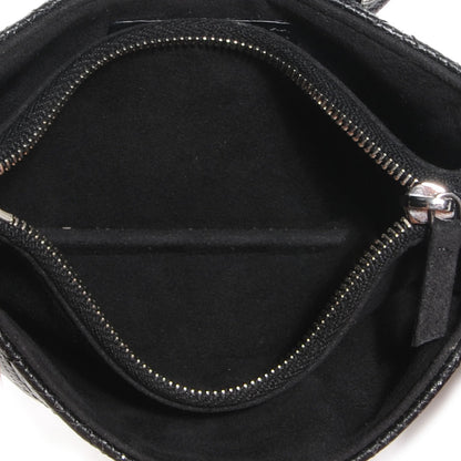 Chanel Glitter Caviar Quilted Mini Clutch Black 6 of 8