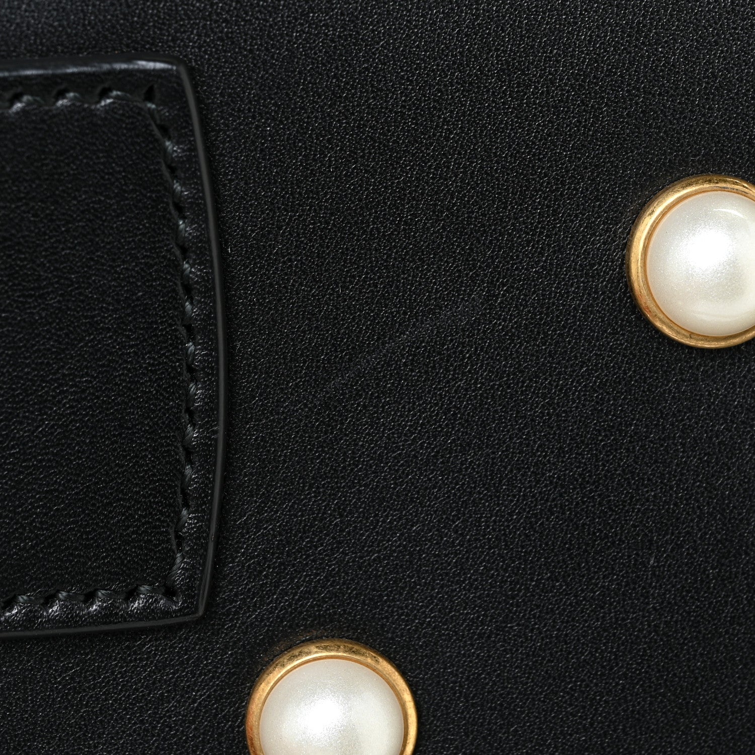 Gucci Nappa Pearl Studded Mini Queen Margaret Broadway Shoulder Bag Black 13 of 15