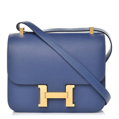 Hermes Evercolor Constance 24 Bleu Brighton 1 of 27
