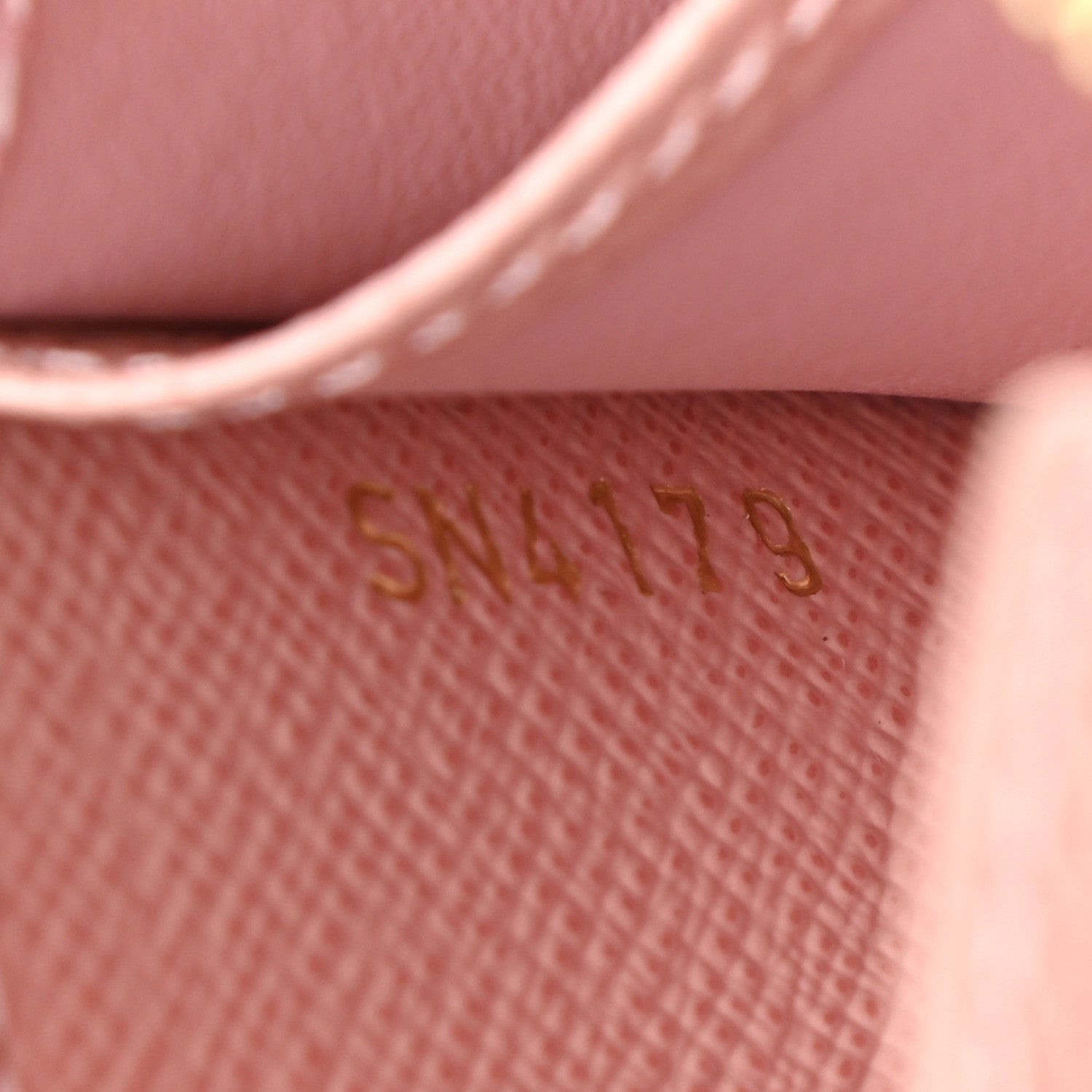 Louis Vuitton Damier Ebene Zippy Coin Purse Rose Ballerine 7 of 7