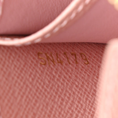 Louis Vuitton Damier Ebene Zippy Coin Purse Rose Ballerine 7 of 7