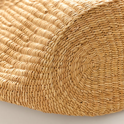 Loewe Calfskin Raffia Paulas Ibiza Small Basket Tote Bag Natural Tan 6 of 7