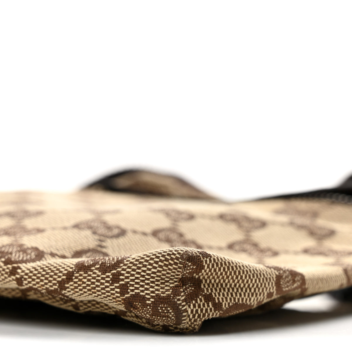 Gucci GG Monogram Double Pocket Belt Bag Dark Brown 10 of 14