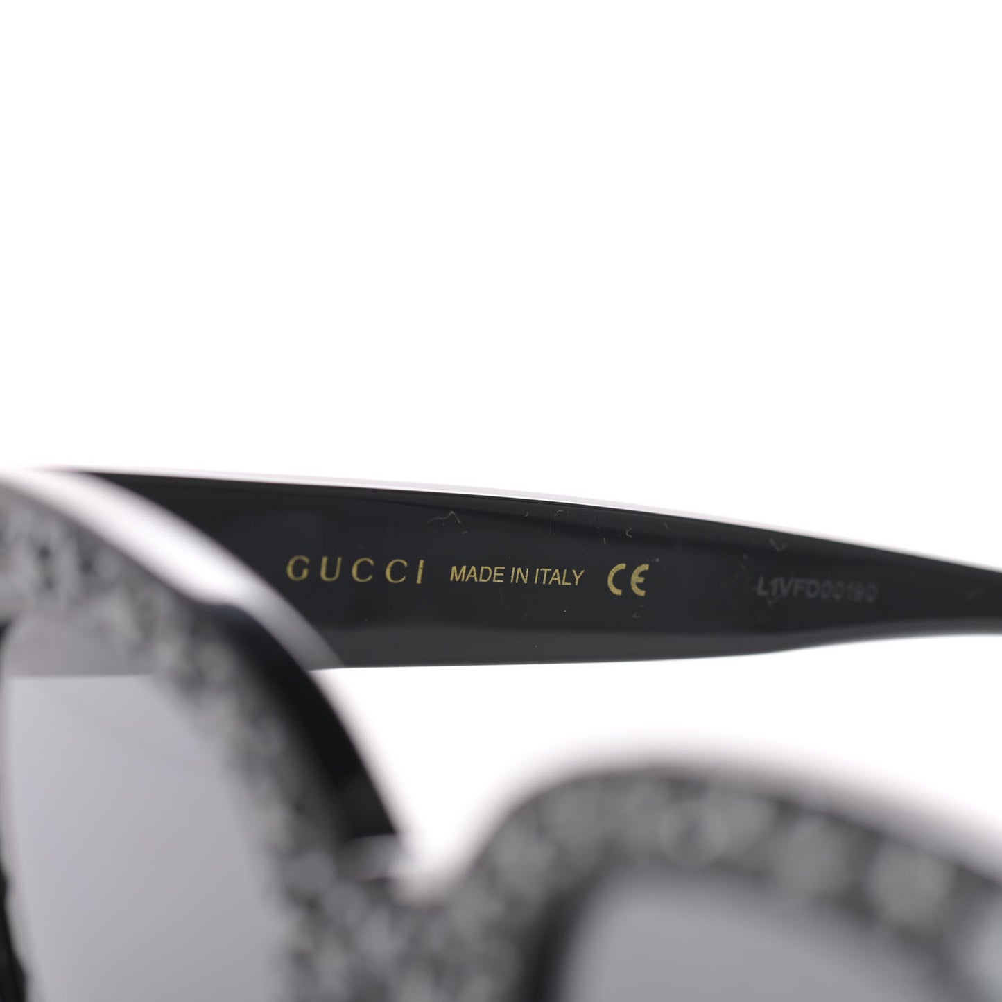 Acetate Stars Cat Eye Sunglasses GG0116S Black