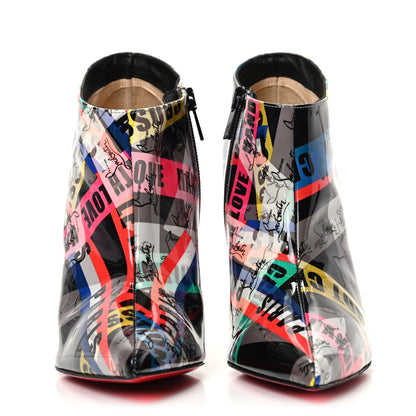 Christian Louboutin Patent Loubiballage Gorgona 100 Ankle Boots 36.5 Multicolor 2 of 8