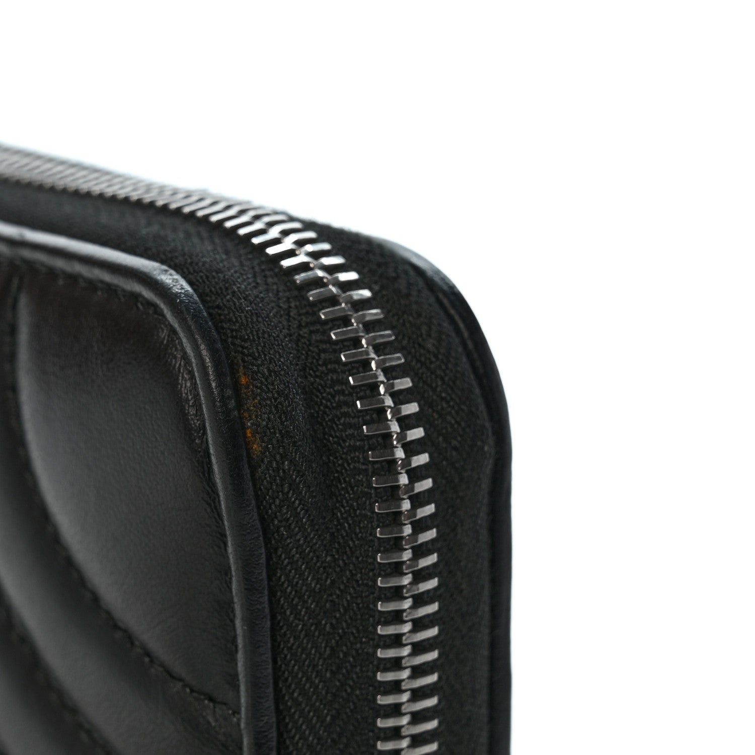 Prada Soft Calfskin Diagramme Zip Around Wallet Black 8 of 9