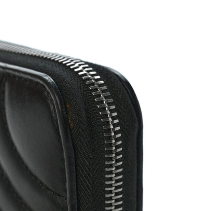 Prada Soft Calfskin Diagramme Zip Around Wallet Black 8 of 9