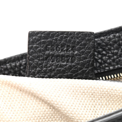 Gucci Pebbled Calfskin Medium Soho Flap Crossbody Black 9 of 11