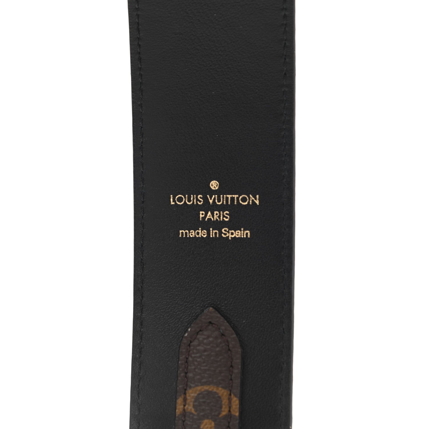 Louis Vuitton Monogram Bandouliere Shoulder Strap Black 3 of 5