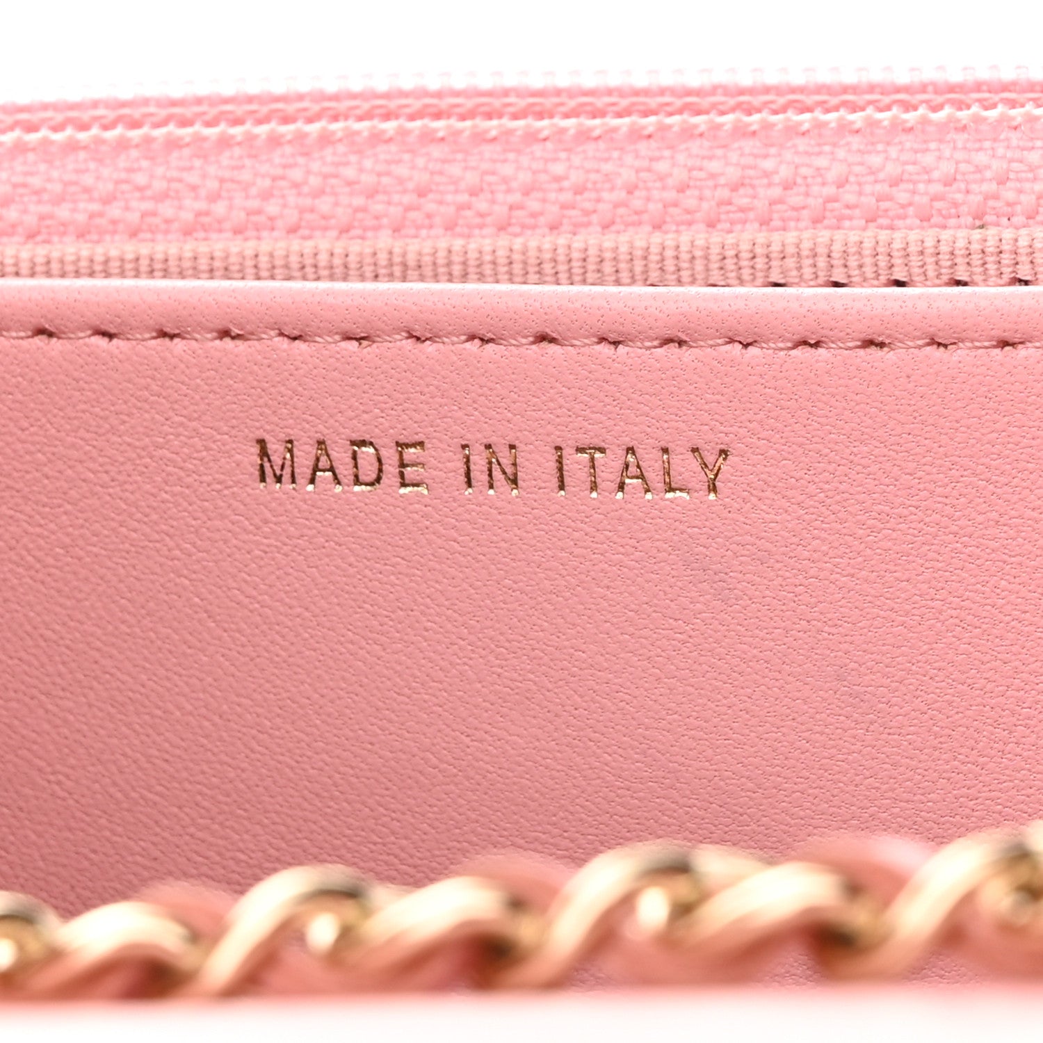 Chanel Lambskin Quilted Trendy CC Wallet On Chain WOC Pink 8 of 12