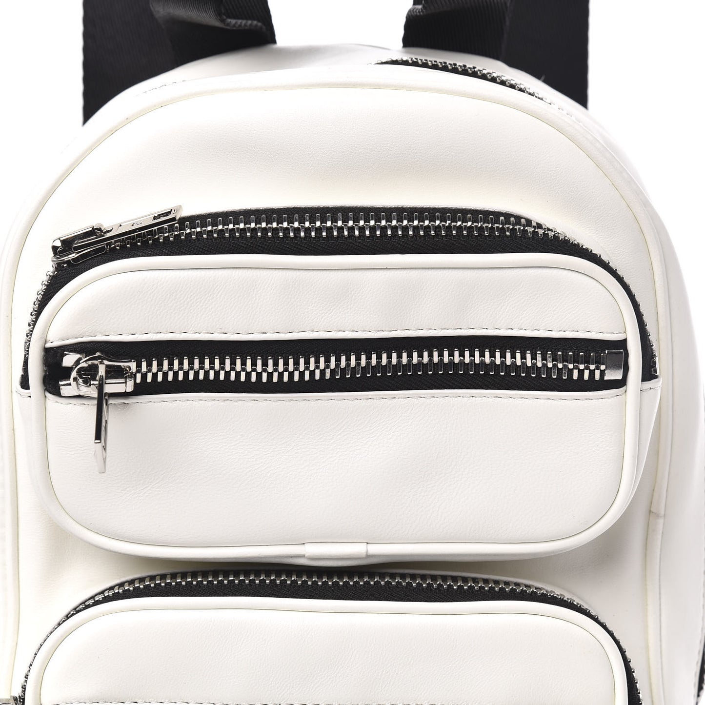 Lambskin Medium Attica Backpack White