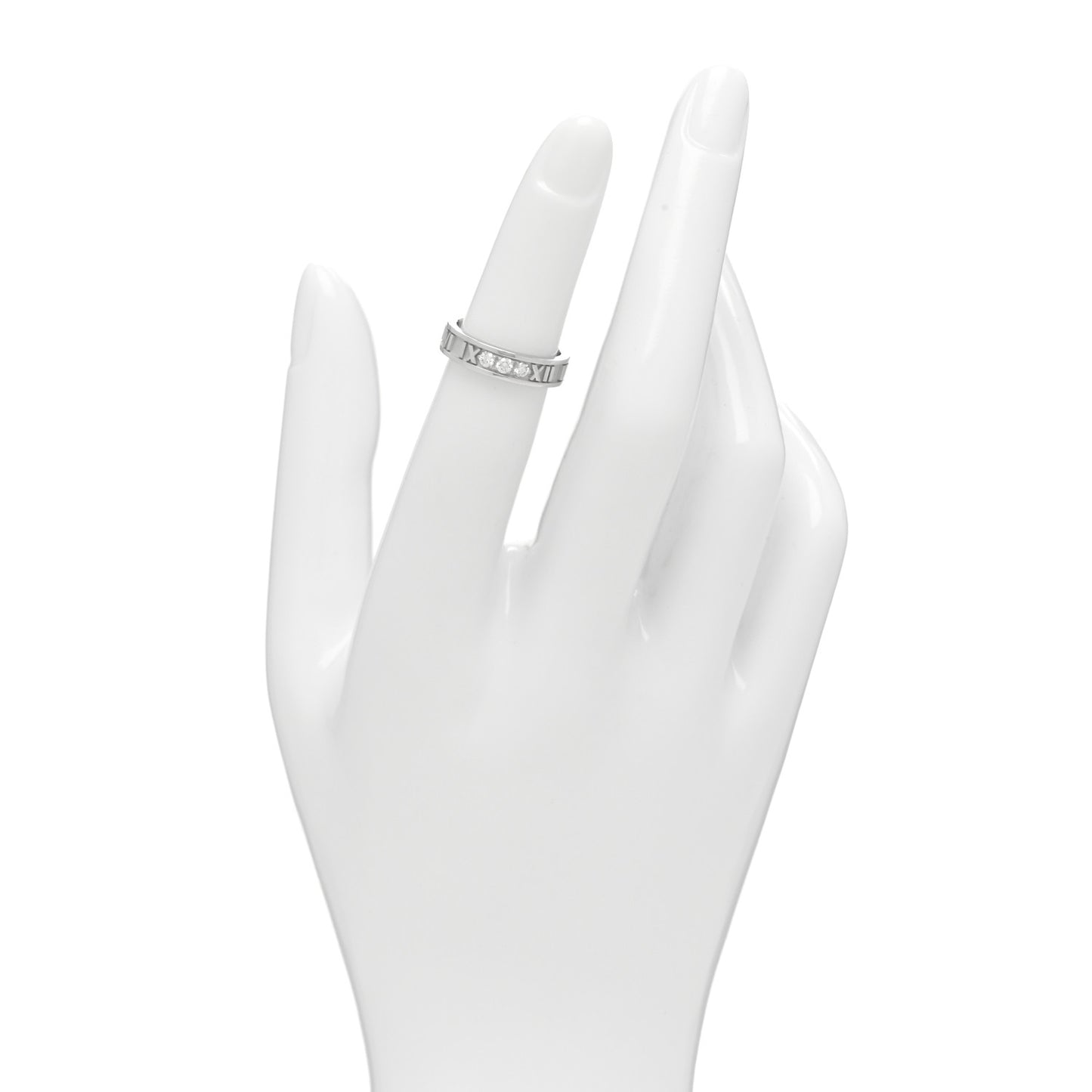 18K White Gold Diamond Atlas Ring 47 4