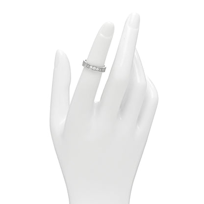 Tiffany 18K White Gold Diamond Atlas Ring 47 4 2 of 4