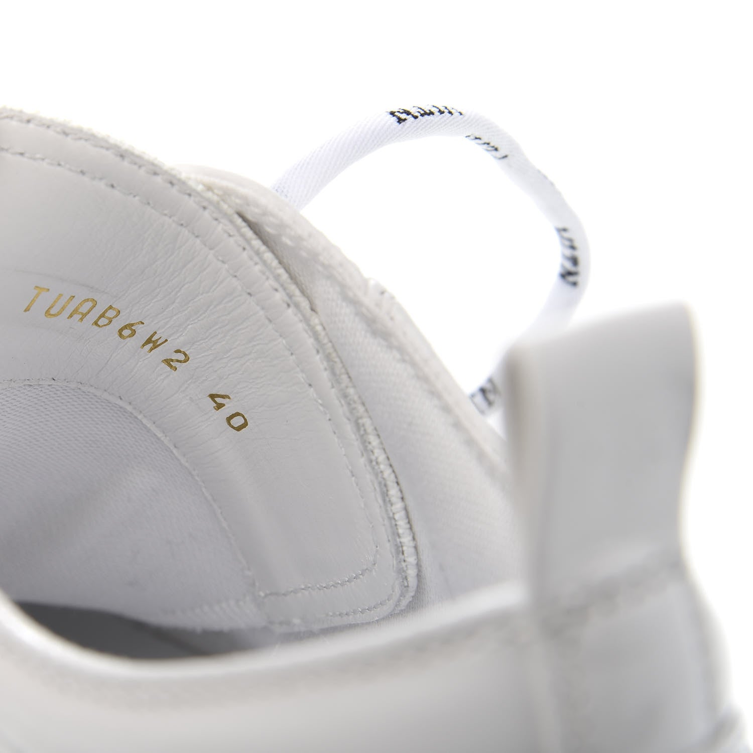 Valentino Garavani Patent Calfskin Womens Giggies Low Top Sneakers 40 White 9 of 10