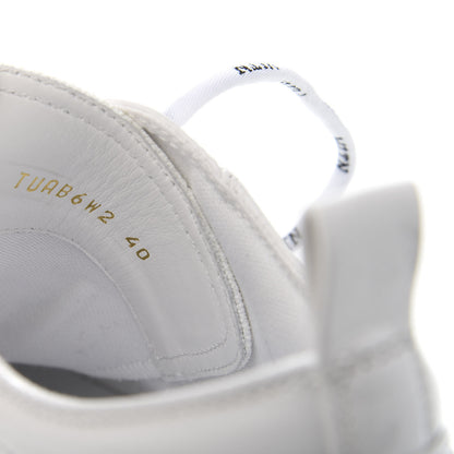 Valentino Garavani Patent Calfskin Womens Giggies Low Top Sneakers 40 White 9 of 10
