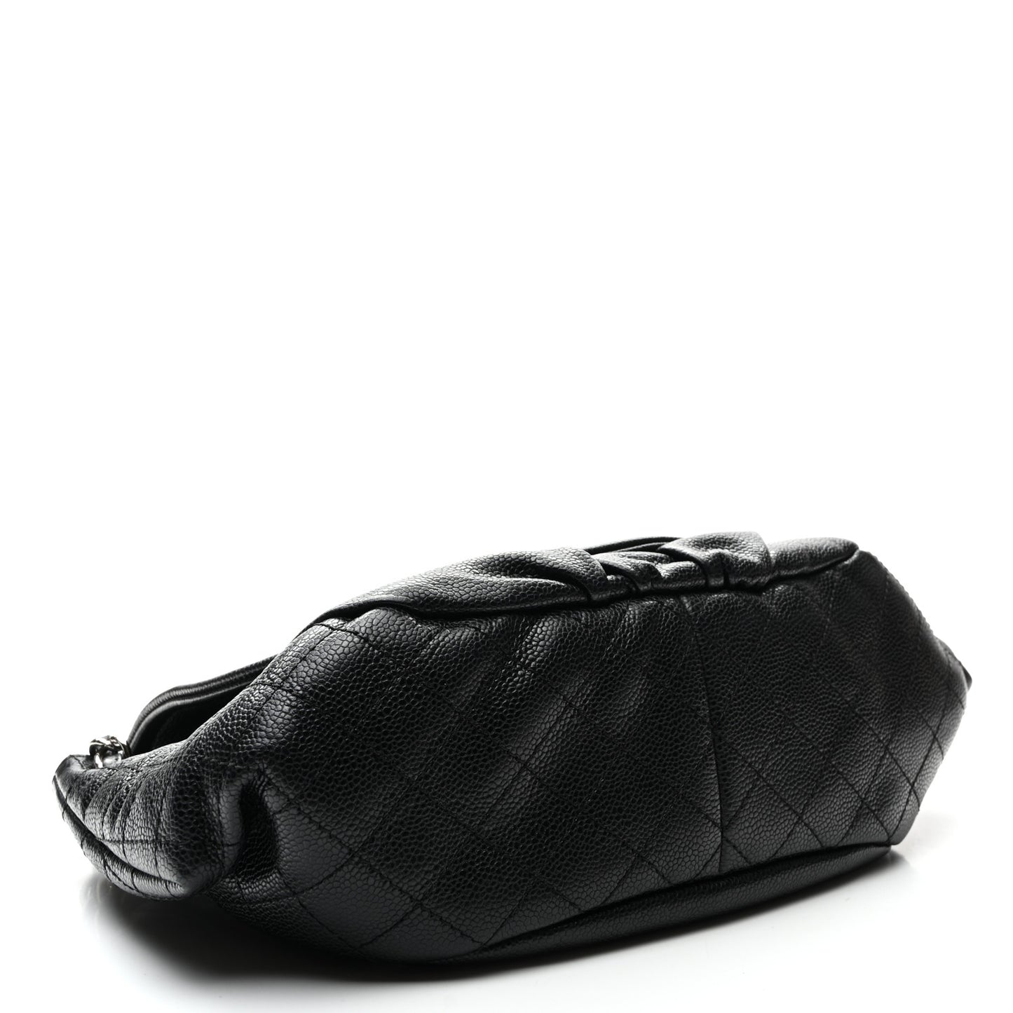 Caviar Half Moon Large Flap Black