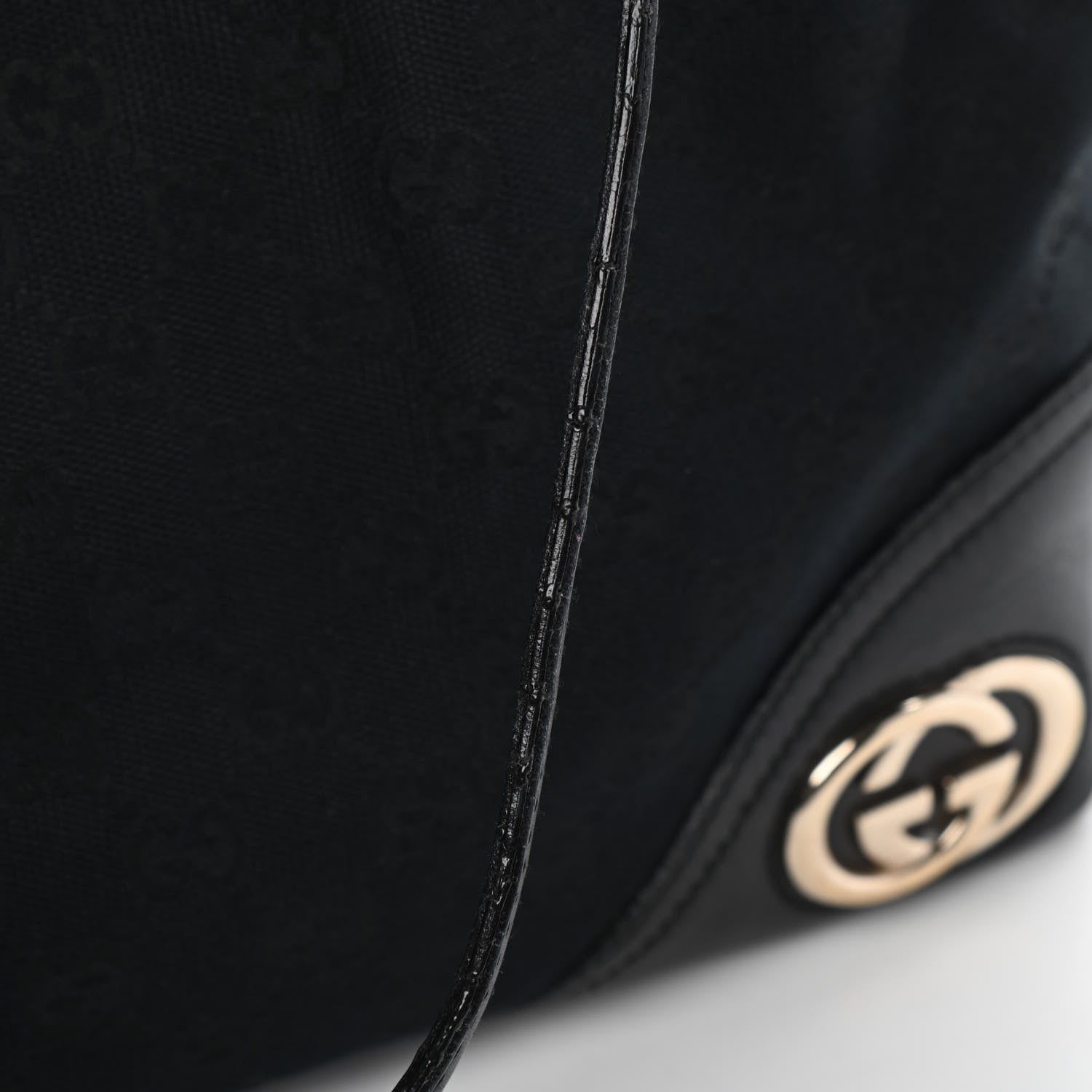 Gucci Monogram Medium New Britt Tote Black 10 of 15