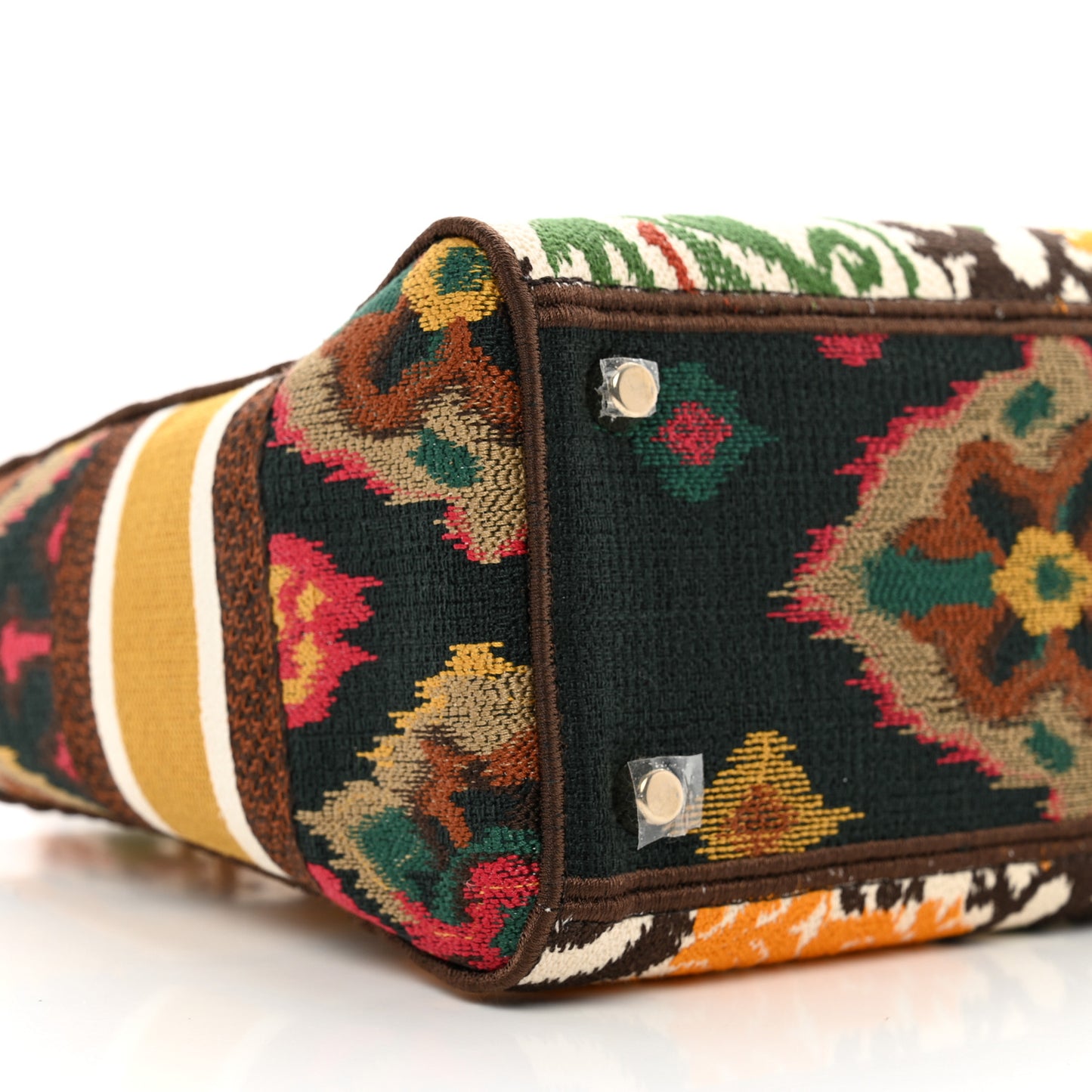 Canvas Embroidered Small Paisley Lady Dior Multicolor