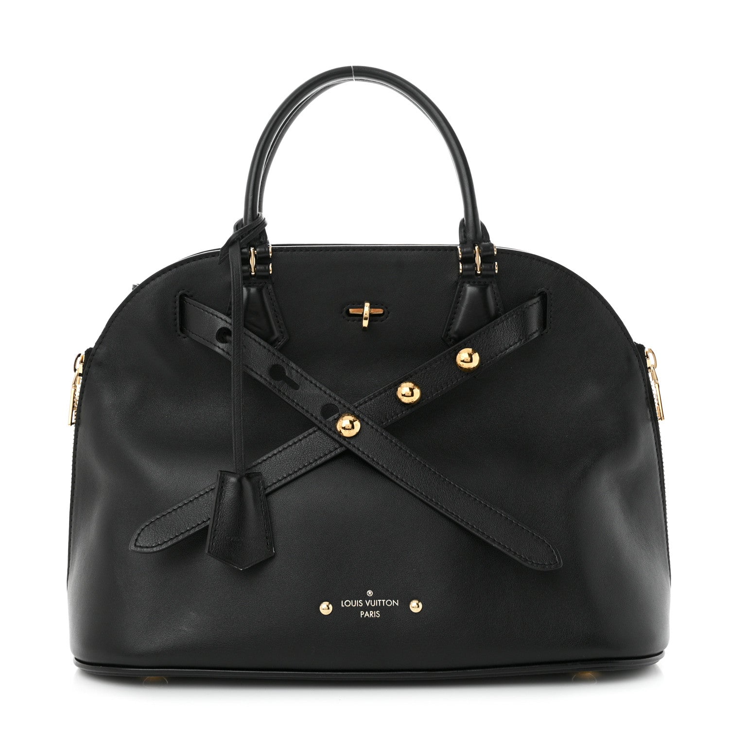 Louis Vuitton Calfskin Alma 103 Black 1 of 9