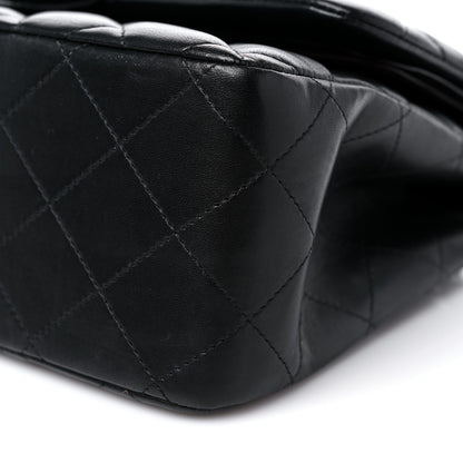 Chanel Lambskin Quilted Jumbo Double Flap Black 9 of 12