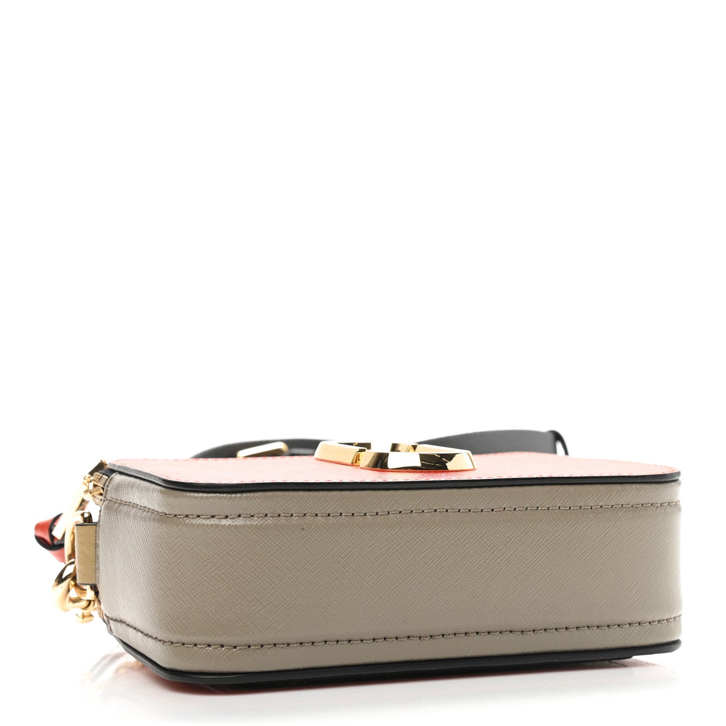 Saffiano Small Snapshot Camera Bag Red Multicolor