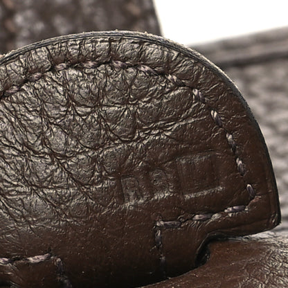 Hermes Taurillon Clemence Evelyne II PM Chocolate 7 of 10