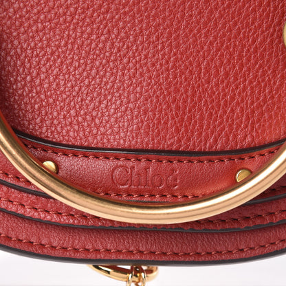 Chloe Calfskin Small Nile Bracelet Minaudiere Bag Dahlia Red 8 of 10