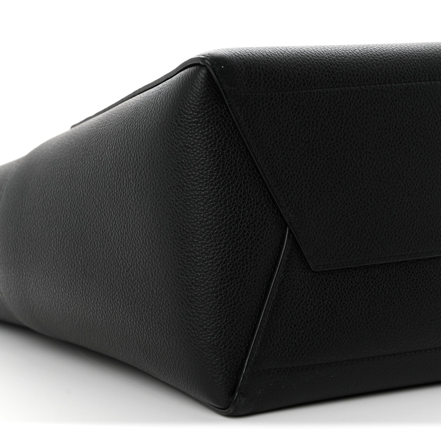 Celine Soft Grained Calfskin Sangle Bucket Bag Black 9 of 10