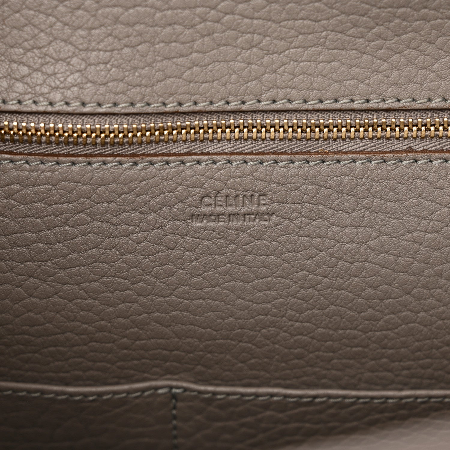 Celine Crisped Calfskin Mini Tie Knot Tote Medium Grey 6 of 10