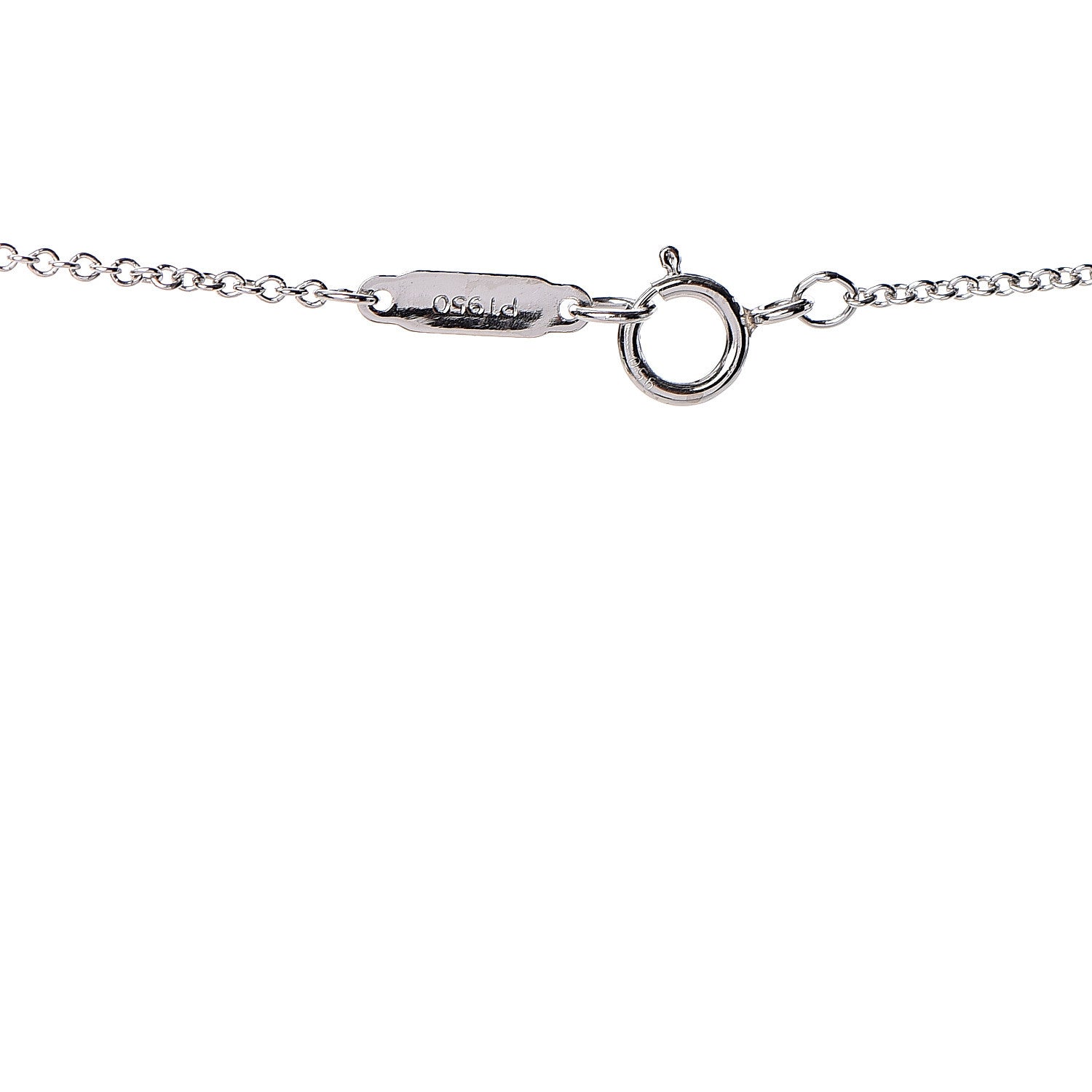 Tiffany Platinum Diamond Mini Heart Pendant Necklace 4 of 6